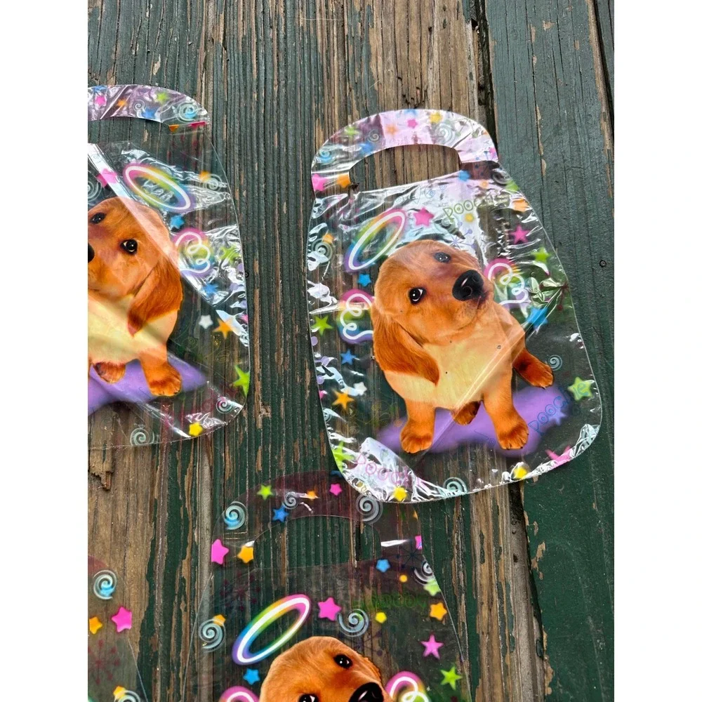 Lisa frank 5pc Poochie Puppy Angel Gift Bags Y2K Golden Retriever Vintage